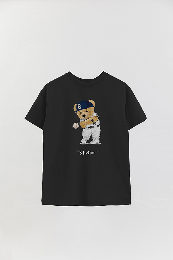 REMERA OVER ESTAMPADA UNISEX TEDDY STRIKE
