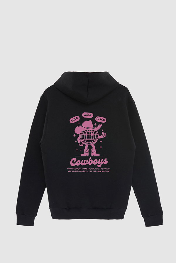 HOODIE ESTAMPADO WESTERN PINK DISCO