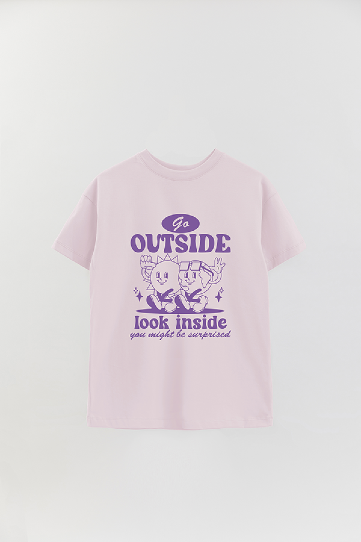 REMERA OVER ESTAMPADA BH GO OUTSIDE