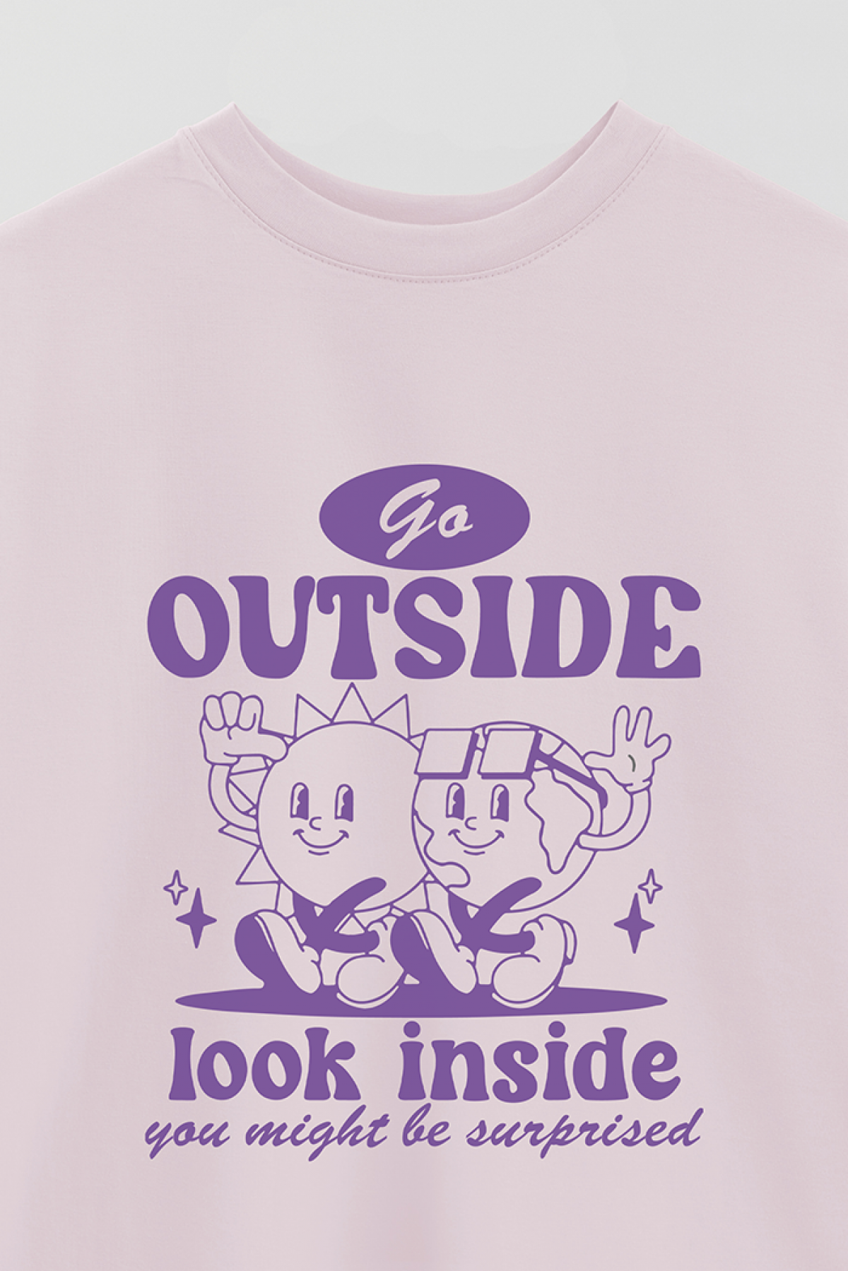 REMERA OVER ESTAMPADA BH GO OUTSIDE