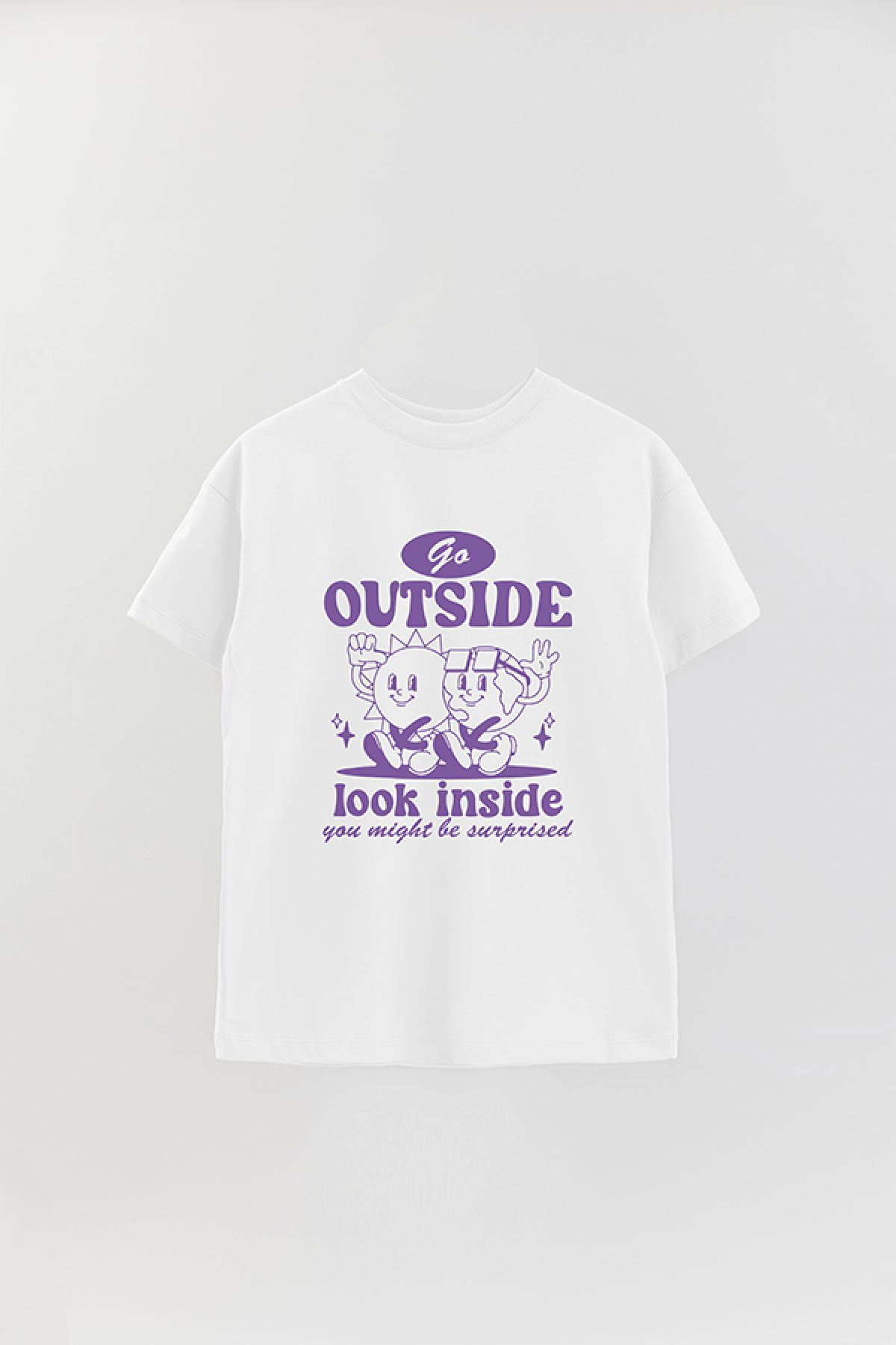 REMERA OVER ESTAMPADA BH GO OUTSIDE