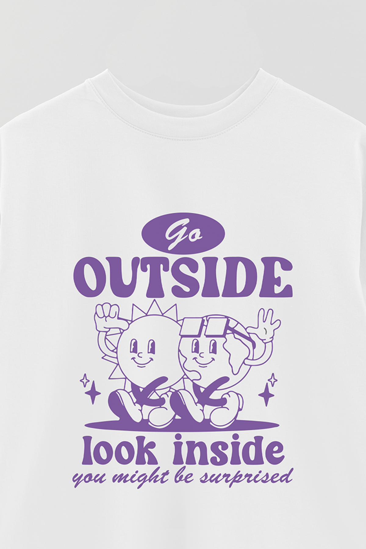 REMERA OVER ESTAMPADA BH GO OUTSIDE