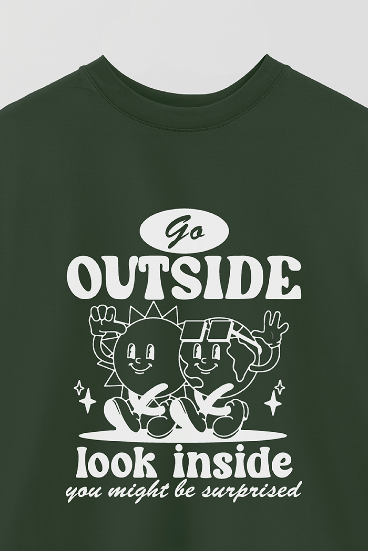 REMERA OVER ESTAMPADA BH GO OUTSIDE