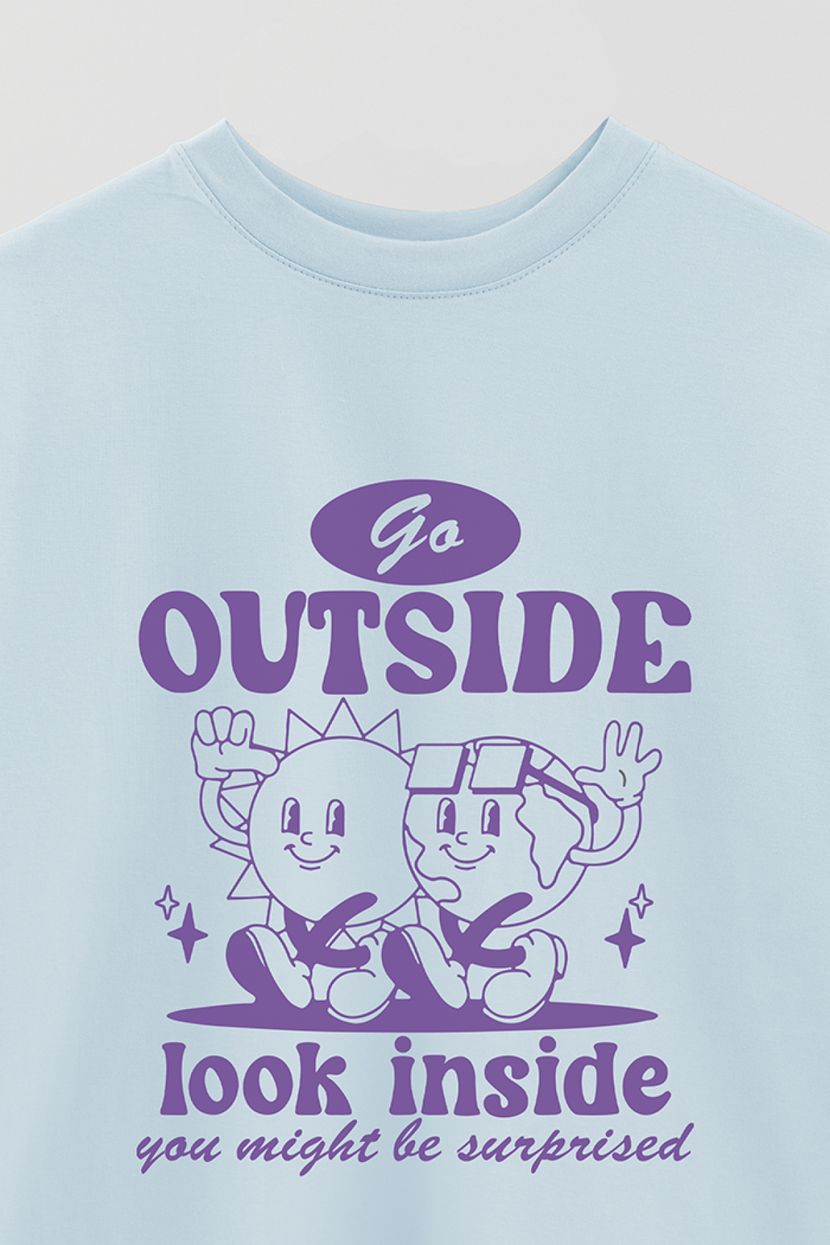 REMERA OVER ESTAMPADA BH GO OUTSIDE
