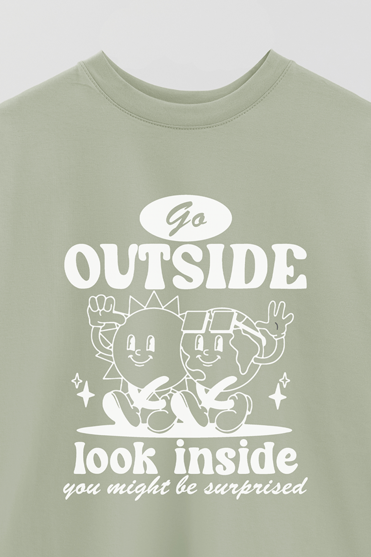 REMERA OVER ESTAMPADA BH GO OUTSIDE