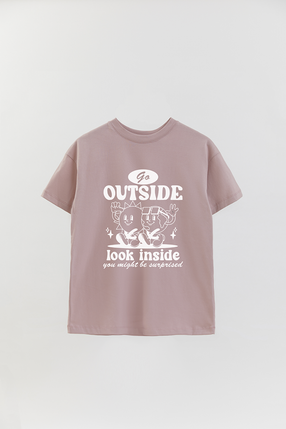 REMERA OVER ESTAMPADA BH GO OUTSIDE