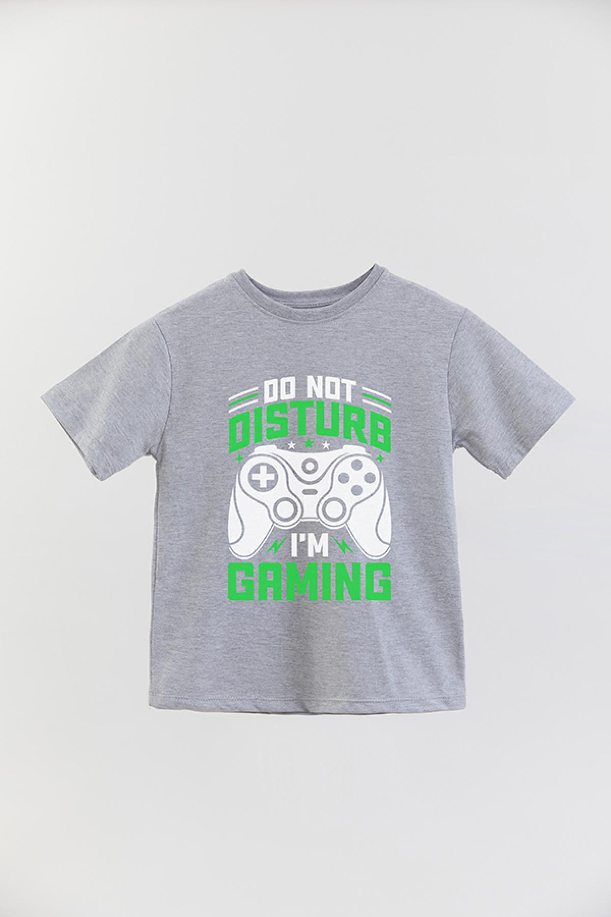 REMERA BASIC BOY GM DO NOT DISTURB I'M GAMING NEON