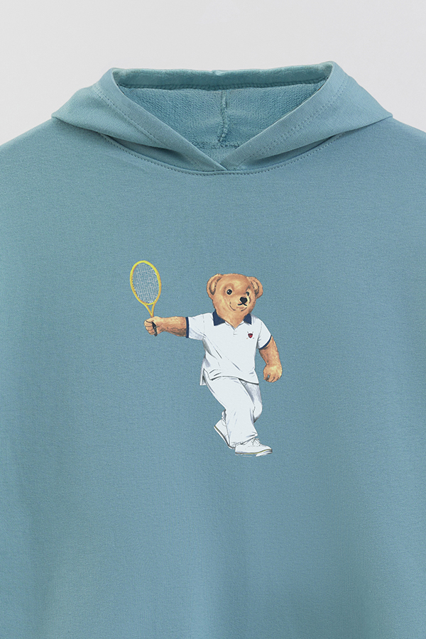 HOODIE RUSTICO KID BEAR WHITE TENNIS