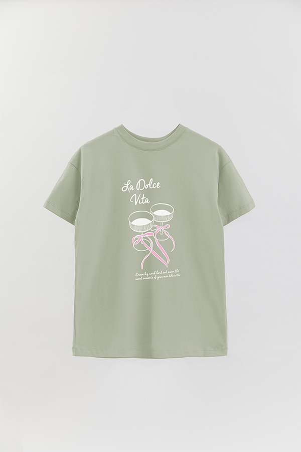 REMERA OVER ESTAMPADA ITALY LA DOLCE VITA