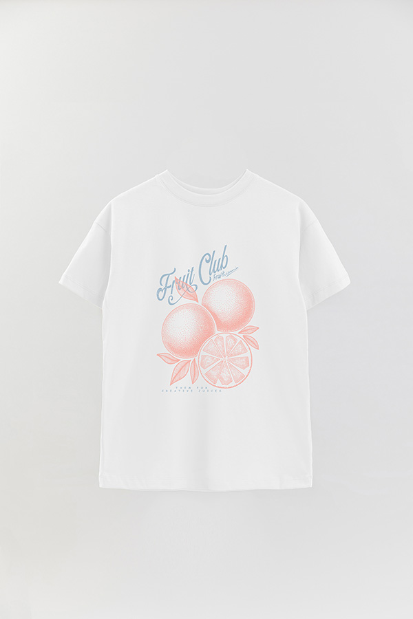 REMERA OVER ESTAMPADA FRUIT CLUB 2