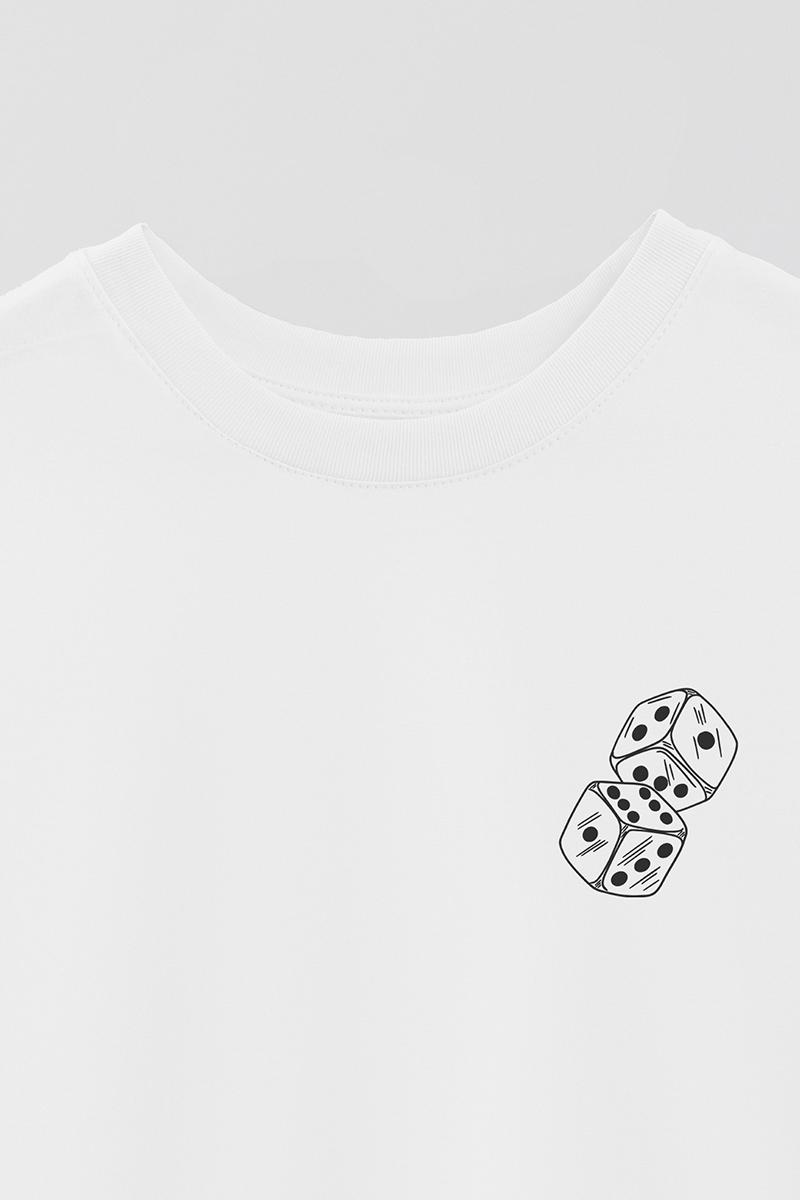 REMERA OVER ESTAMPADA UNISEX DICE