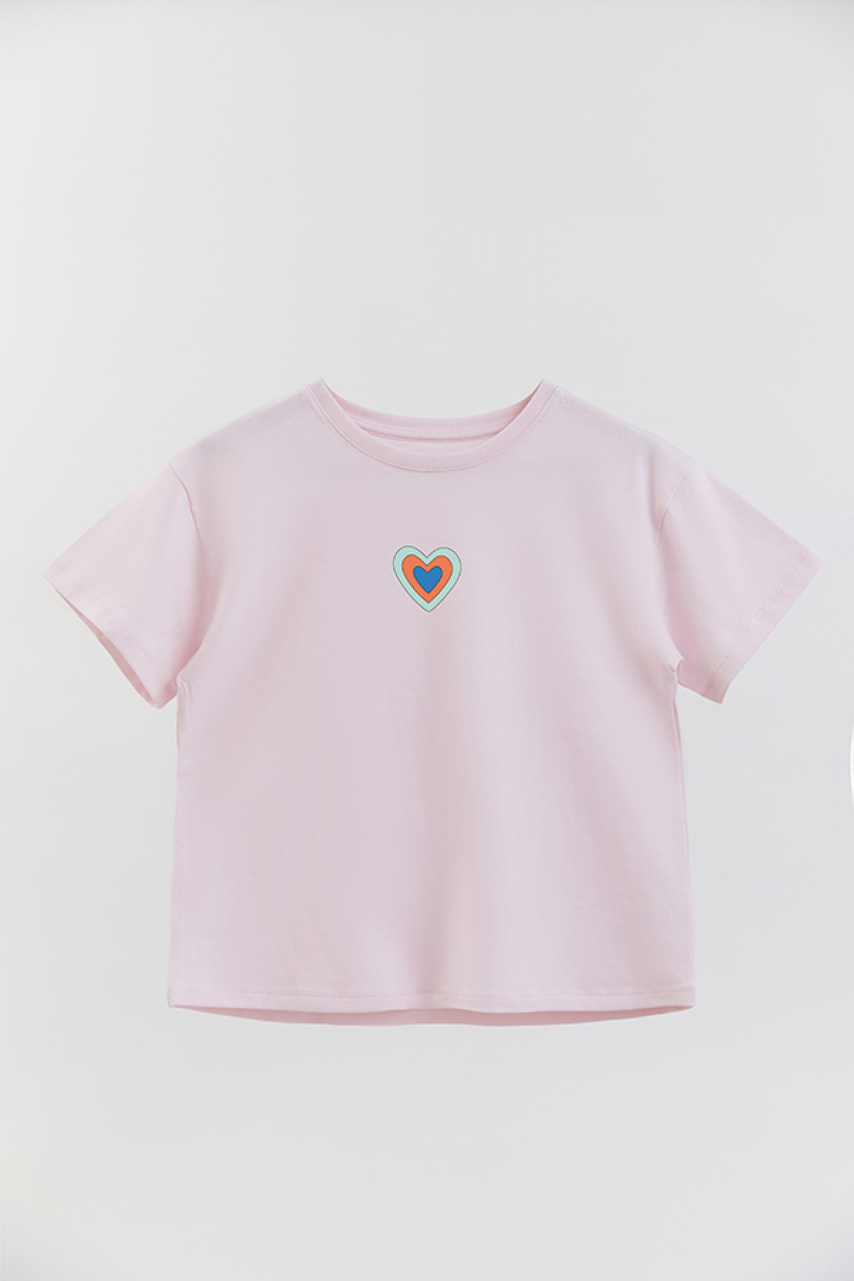 REMERA GIRL OVER GRLY RAINBOW HEART