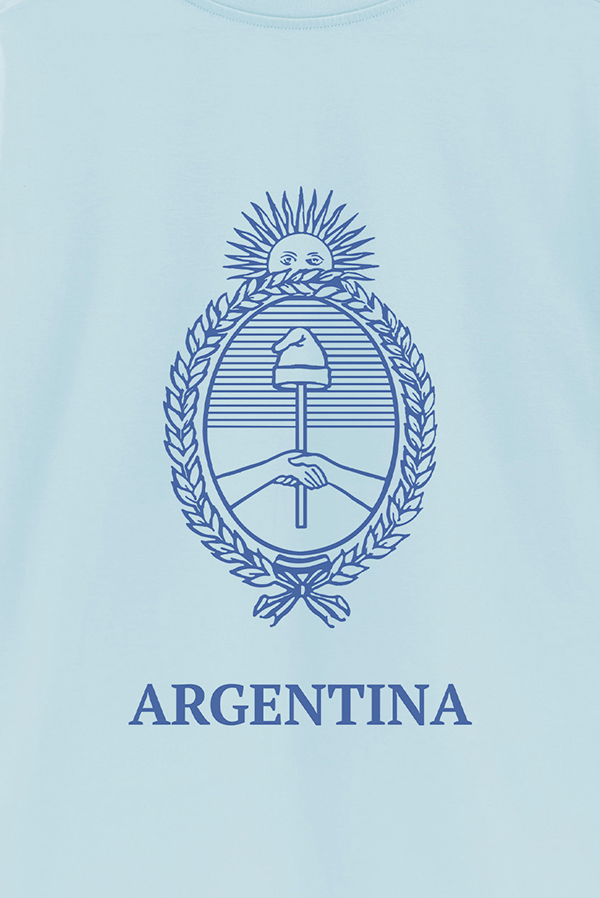 REMERA OVER ESTAMPADA ARG ESCUDO