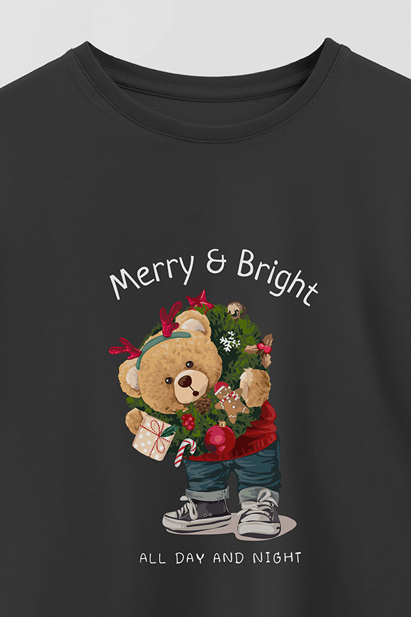 REMERA GIRL OVER TEDDY XMAS 8