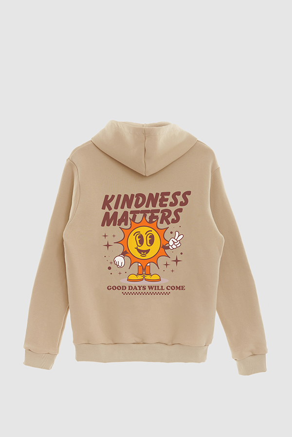 HOODIE ESTAMPADO CARTOON ILLUSTRATION KINDNESS MATTERS