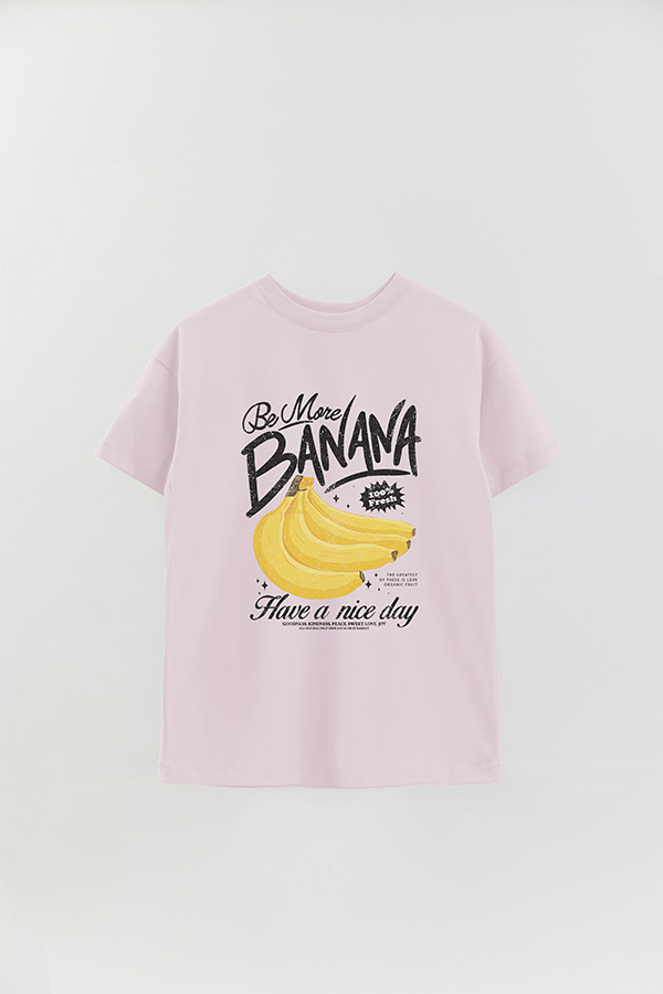 REMERA OVER ESTAMPADA BANANA 1