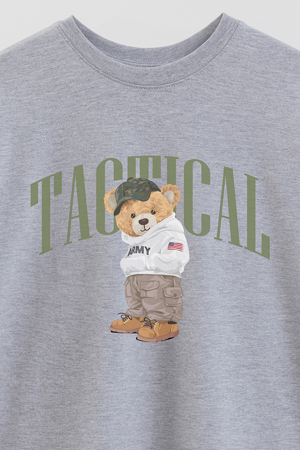 REMERA OVER ESTAMPADA UNISEX TEDDY TACTICAL