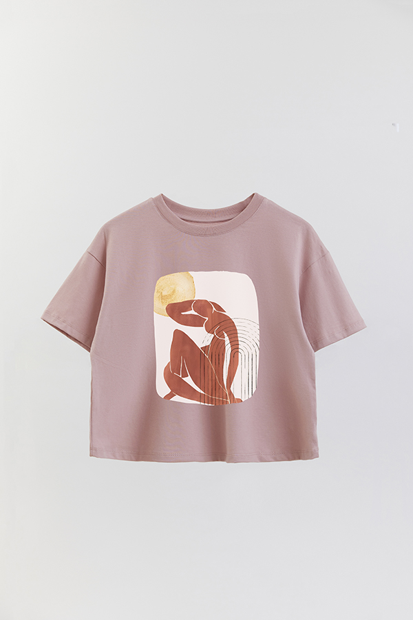 REMERA CROP ESTAMPADA ART 134