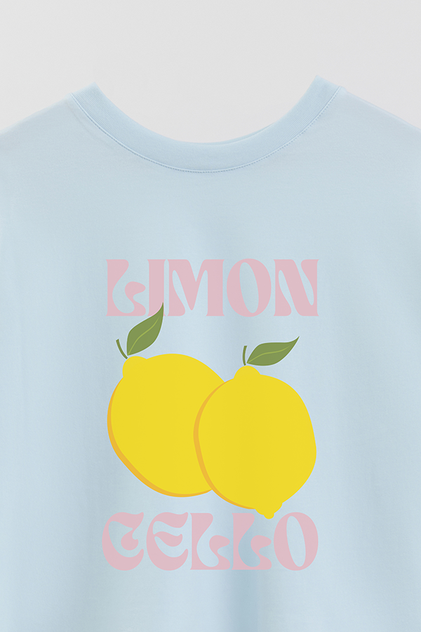 REMERA CROP ESTAMPADA ITALY LIMONCELLO