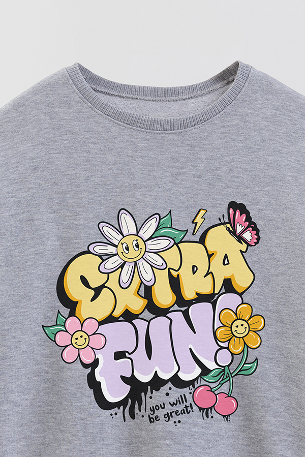 BUZO CREWNECK RUSTICO GIRL URBAN FUN