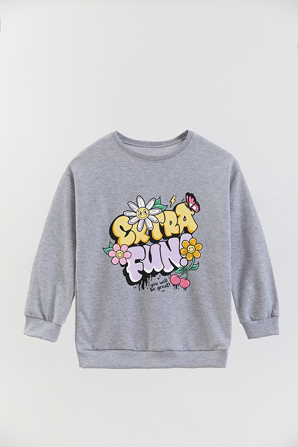 BUZO CREWNECK RUSTICO GIRL URBAN FUN