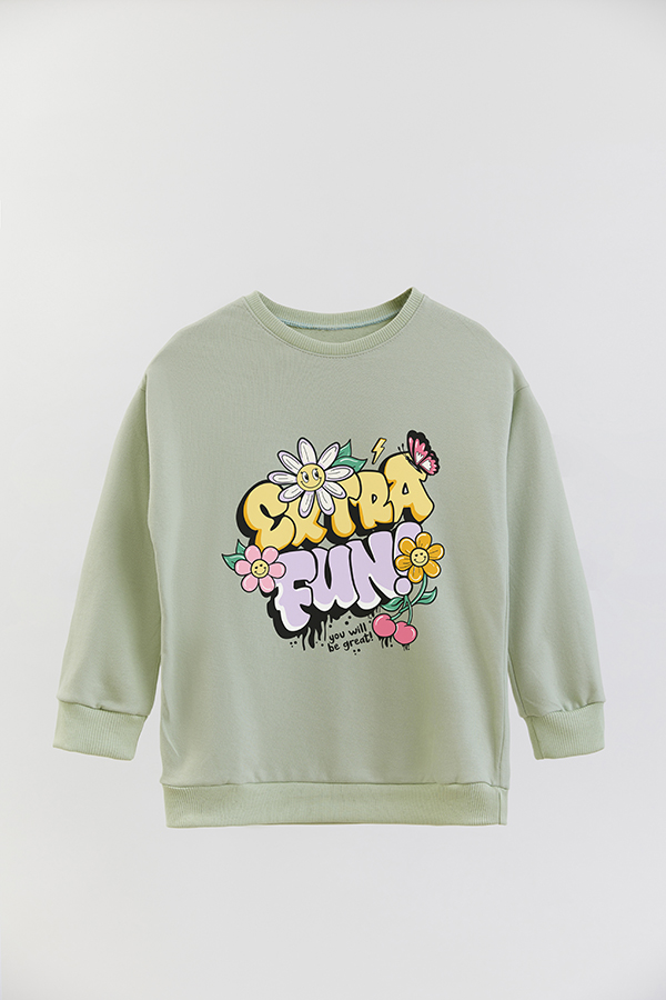 BUZO CREWNECK RUSTICO GIRL URBAN FUN