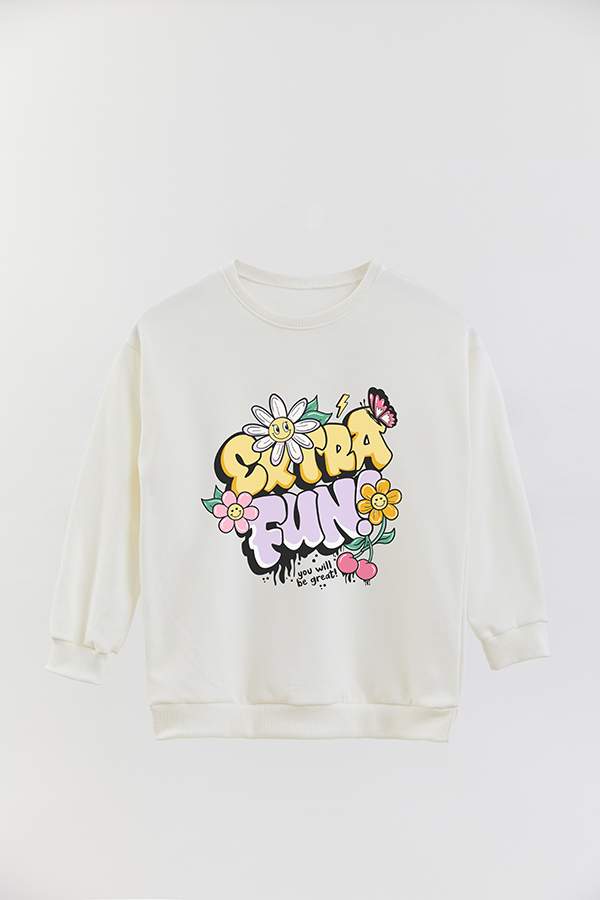BUZO CREWNECK RUSTICO GIRL URBAN FUN