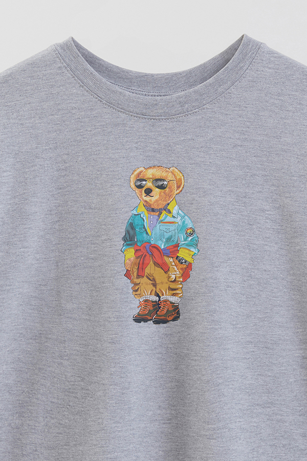 REMERA OVER ESTAMPADA UNISEX BEAR OVERLAY