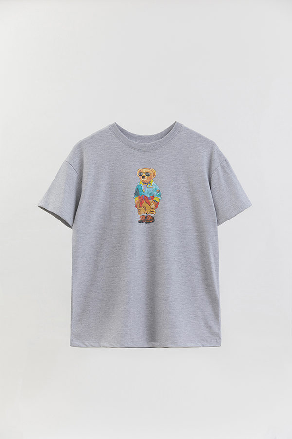 REMERA OVER ESTAMPADA UNISEX BEAR OVERLAY