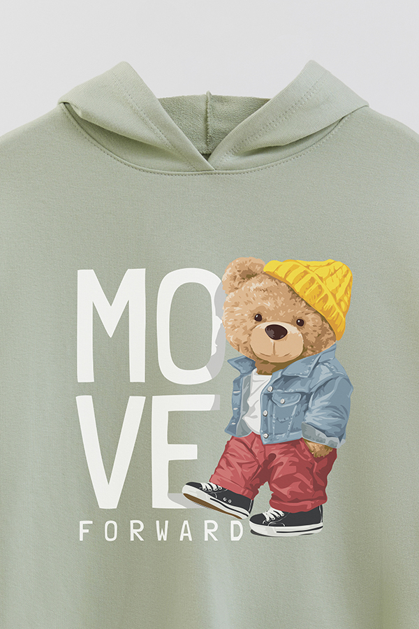 HOODIE RÚSTICO BOY TEDDY MOVE FORWARD