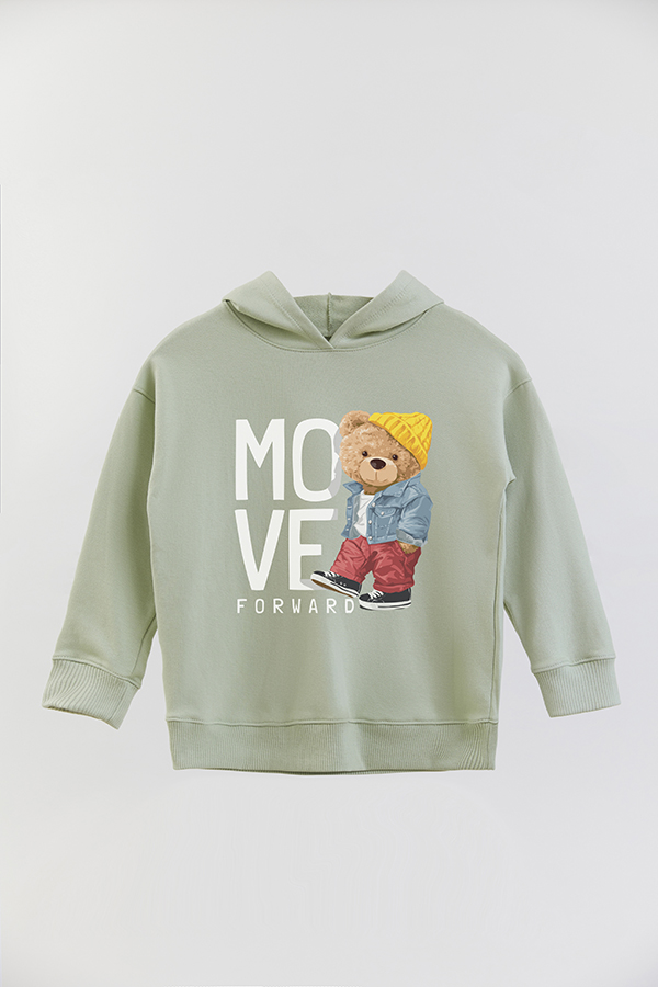 HOODIE RÚSTICO BOY TEDDY MOVE FORWARD