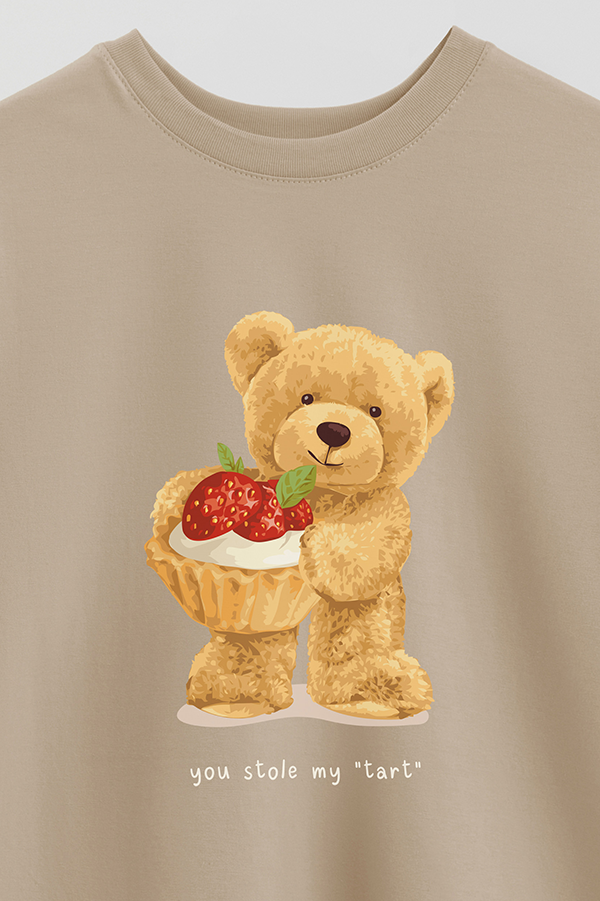 REMERA OVER ESTAMPADA UNISEX TEDDY STOLE