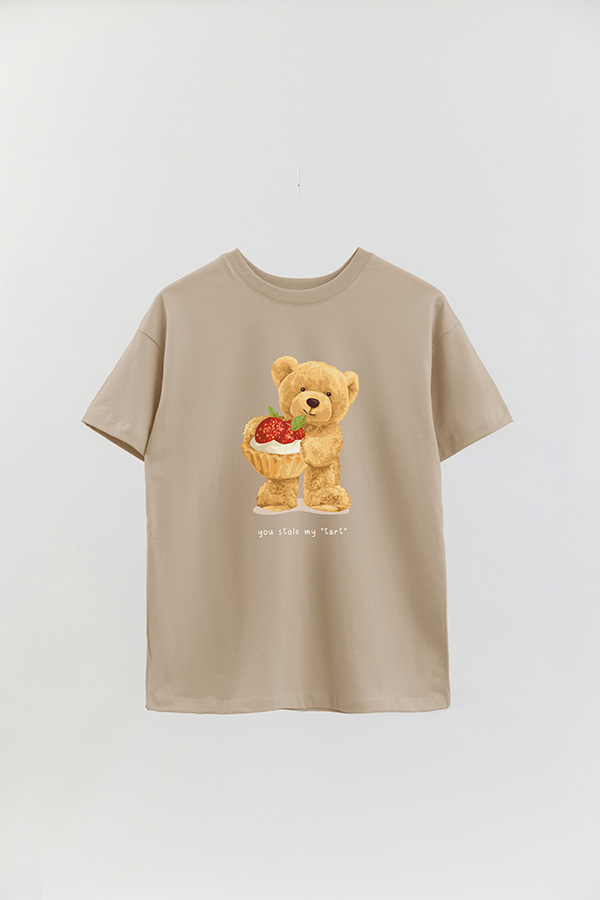 REMERA OVER ESTAMPADA UNISEX TEDDY STOLE