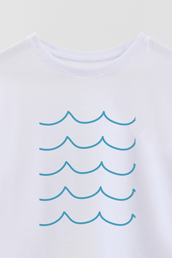 REMERA BOY OVER BEACH WAVE