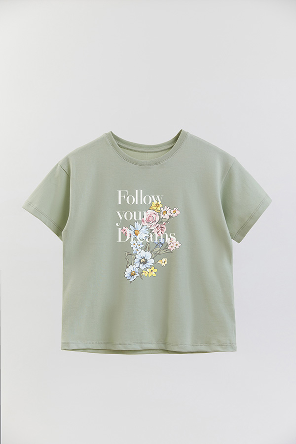 REMERA GIRL OVER FOLLOW YOUR DREAMS