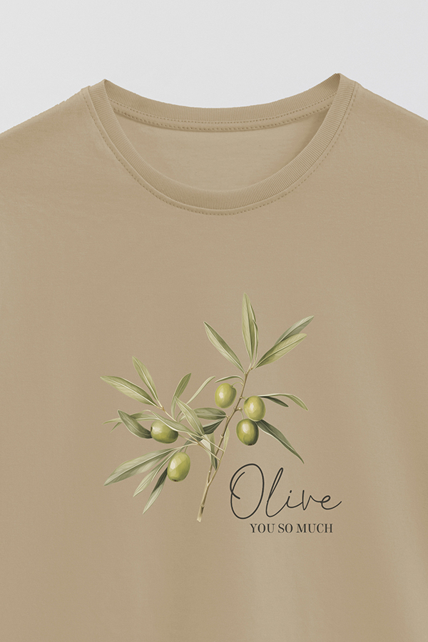 REMERA BASICA ESTAMPADA HARVEST OLIVE