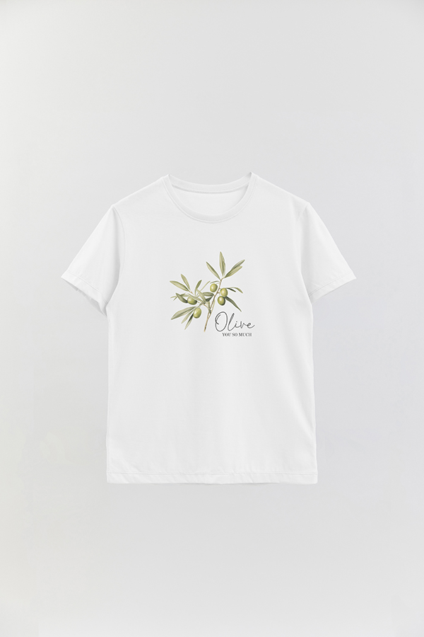 REMERA BASICA ESTAMPADA HARVEST OLIVE