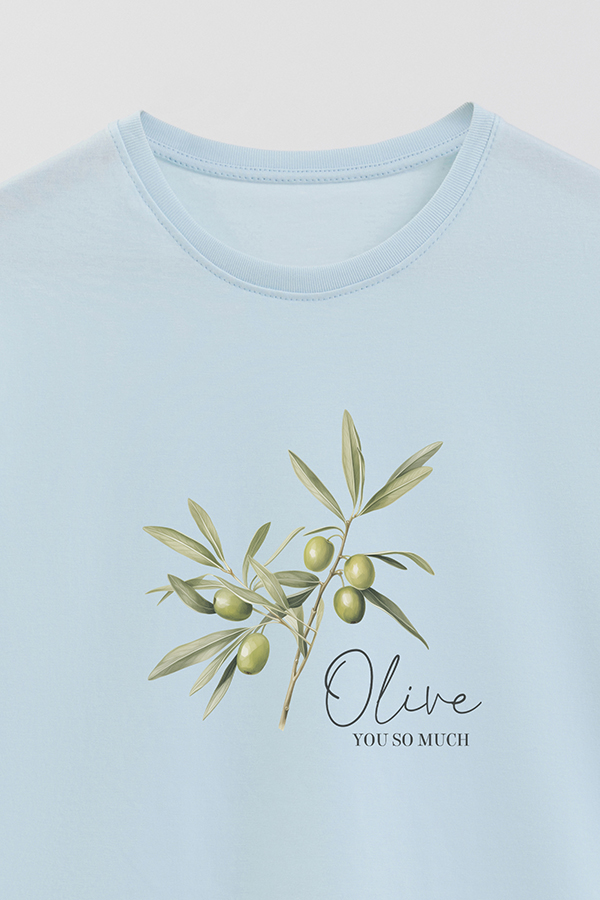 REMERA BASICA ESTAMPADA HARVEST OLIVE