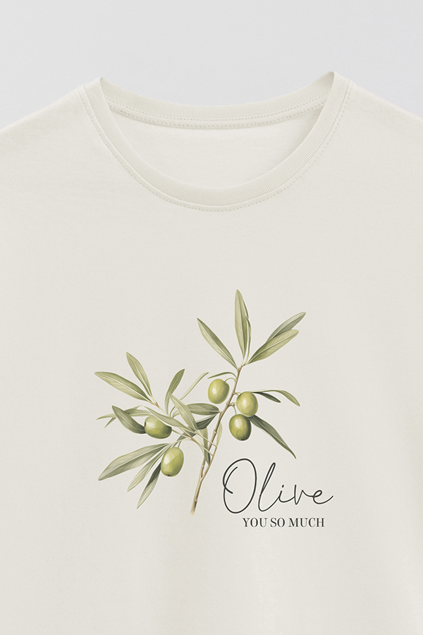 REMERA BASICA ESTAMPADA HARVEST OLIVE