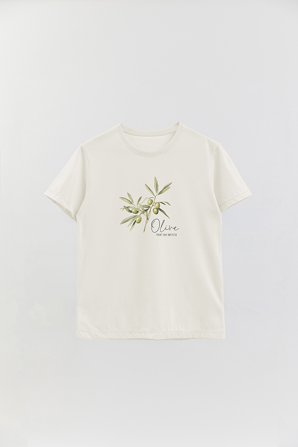 REMERA BASICA ESTAMPADA HARVEST OLIVE
