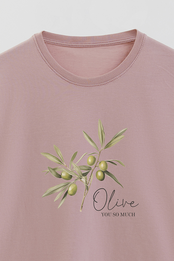 REMERA BASICA ESTAMPADA HARVEST OLIVE