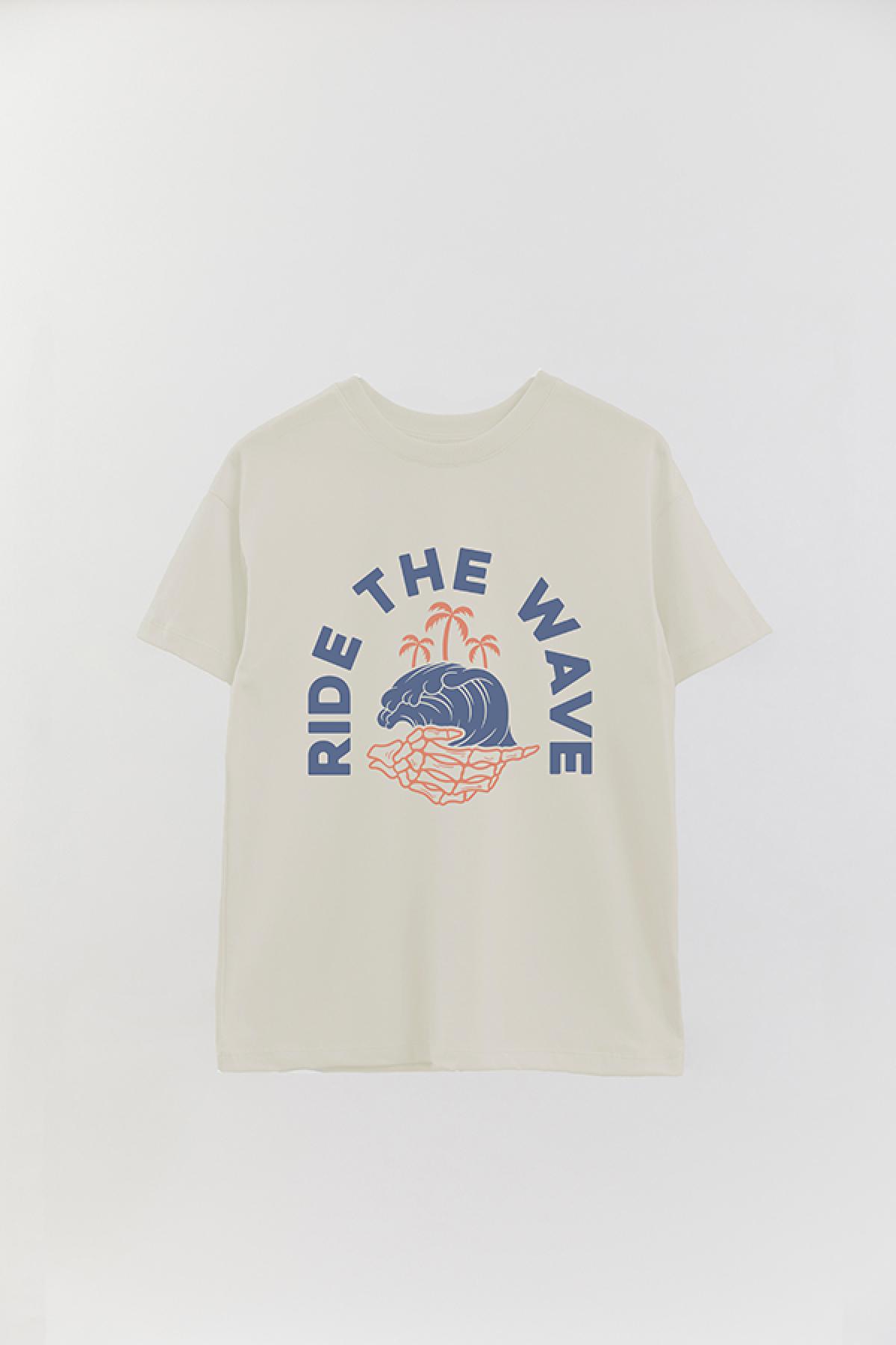 REMERA OVER ESTAMPADA SM RIDE THE WAY