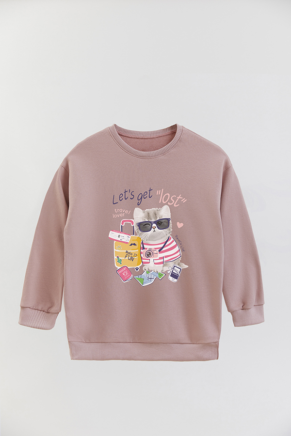 BUZO CREWNECK RUSTICO KITTY DREAMS TRAVEL LOVER