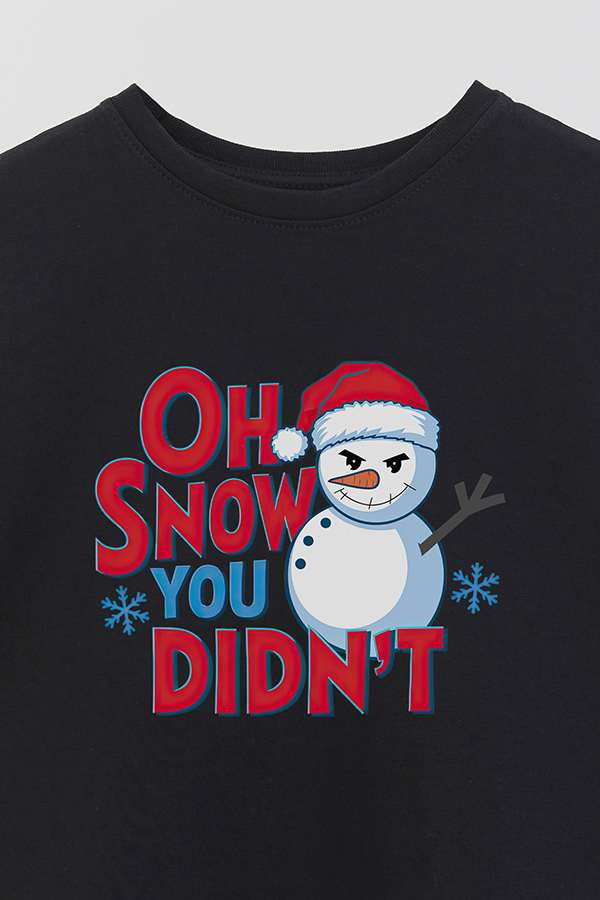 REMERA BASICA ESTAMPADA B XMAS SNOW