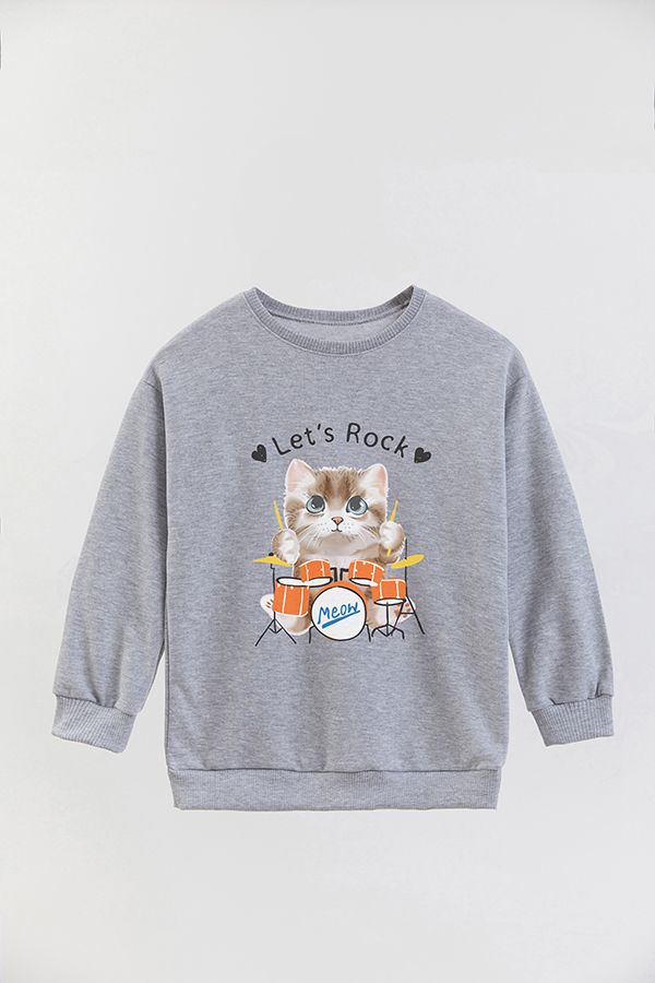 BUZO CREWNECK RUSTICO KITTY DREAMS ROCK