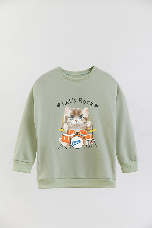 BUZO CREWNECK RUSTICO KITTY DREAMS ROCK