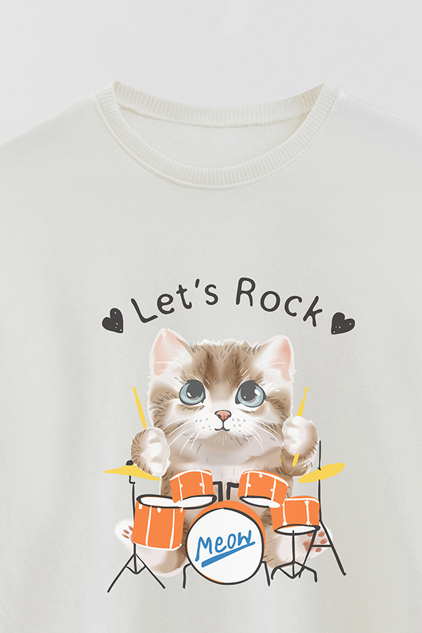 BUZO CREWNECK RUSTICO KITTY DREAMS ROCK