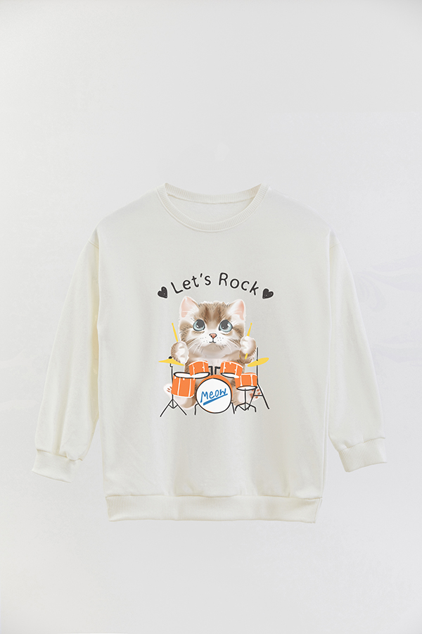 BUZO CREWNECK RUSTICO KITTY DREAMS ROCK