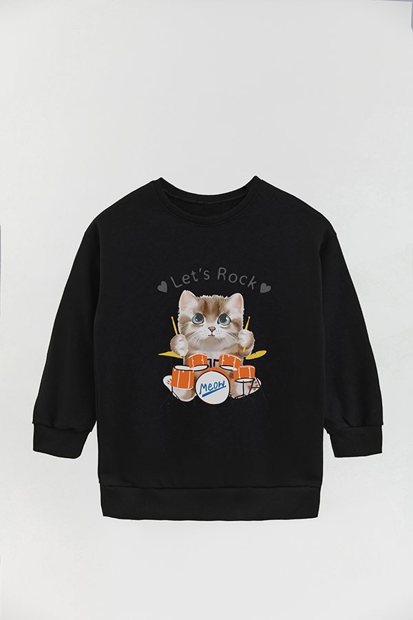 BUZO CREWNECK RUSTICO KITTY DREAMS ROCK