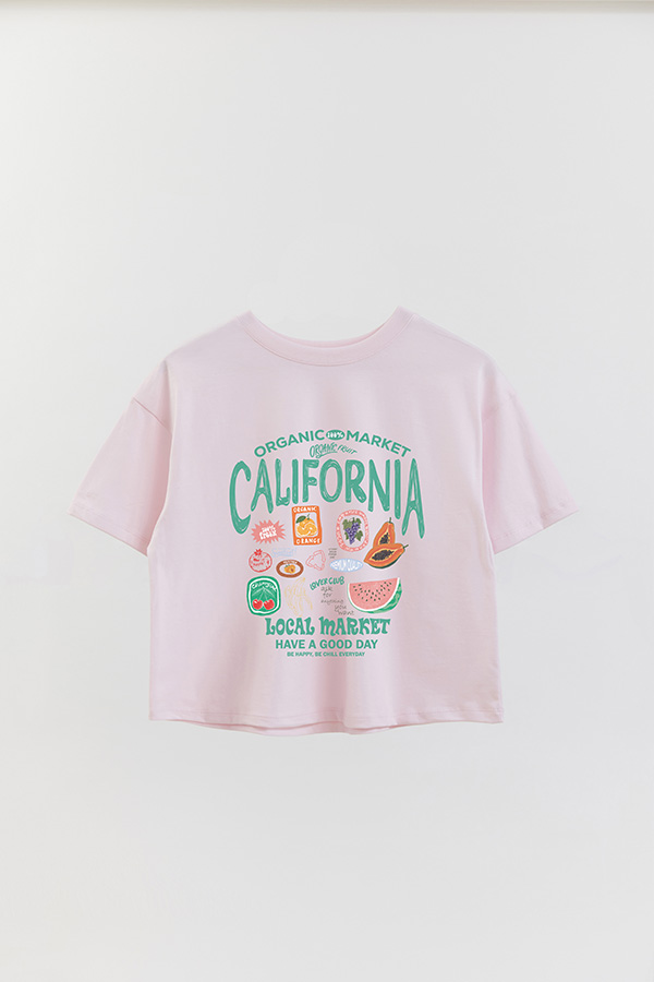 REMERA CROP ESTAMPADA LOCAL MARKET